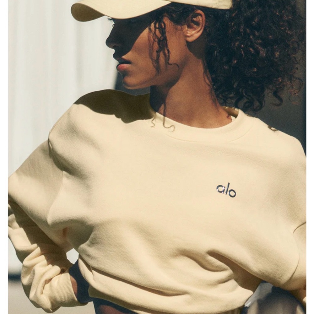 ALO Yoga Yellow Sweatshirt XS